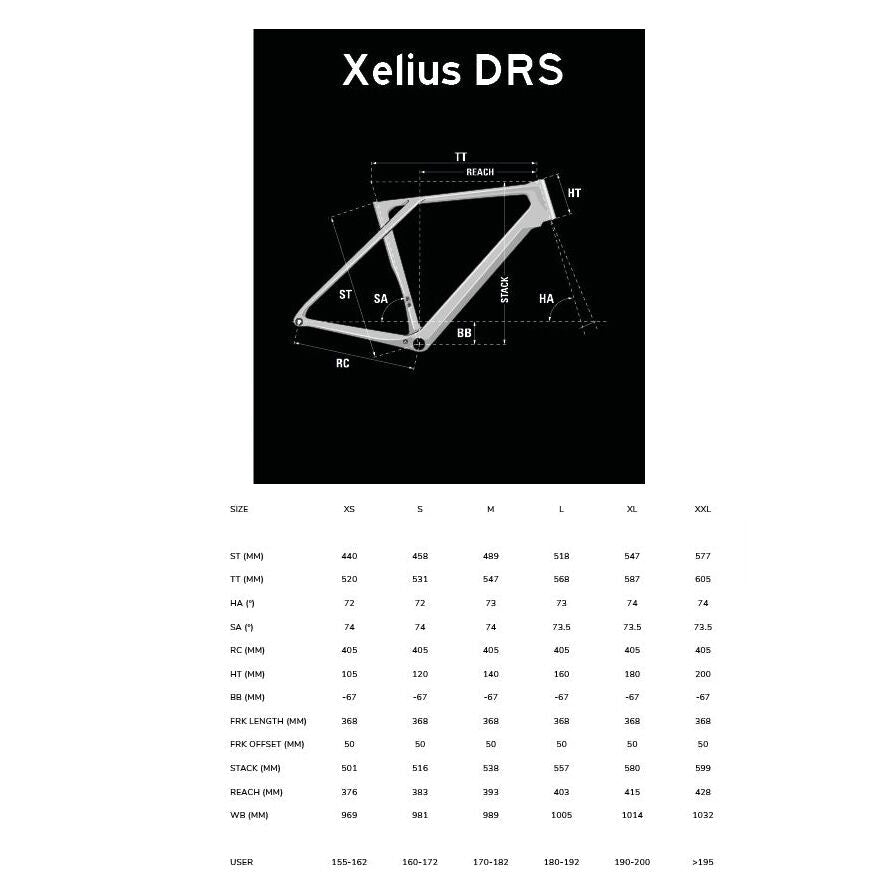 Lapierre Xelius DRS frame kit + handlebar